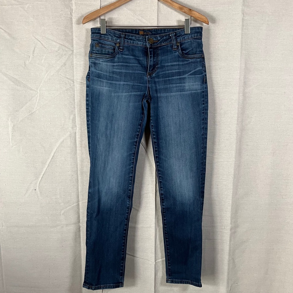 Kut‎ from the Kloth Catherine Slim Boyfriend Jeans Blue Wash KP494MP9 Size 4